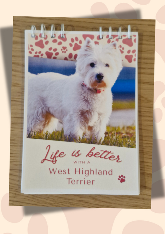 Notebook/Notepad (A5) - Dog - Life is better with Dogs 1 - Make a dog person smile!