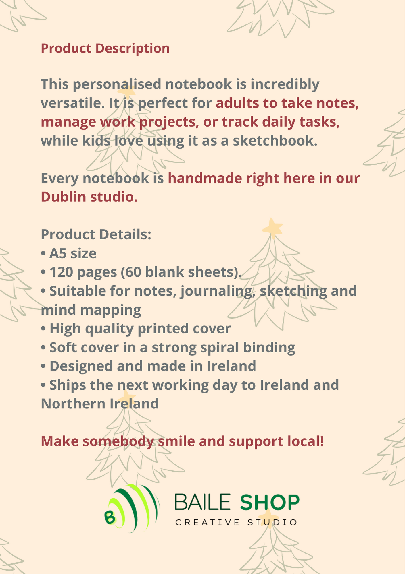 Personalised Photo Notebook (A5) - Life is Better With - Dog