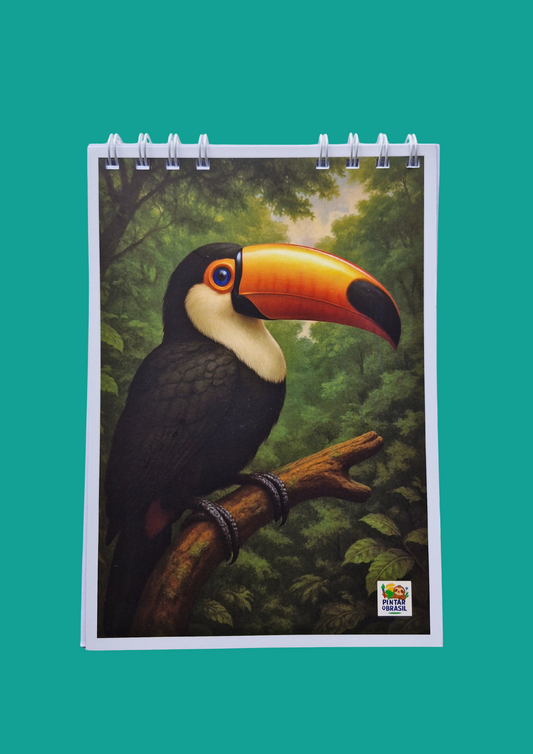 Notepad - Pintar o Brasil (Colouring Brazil) - Toucan