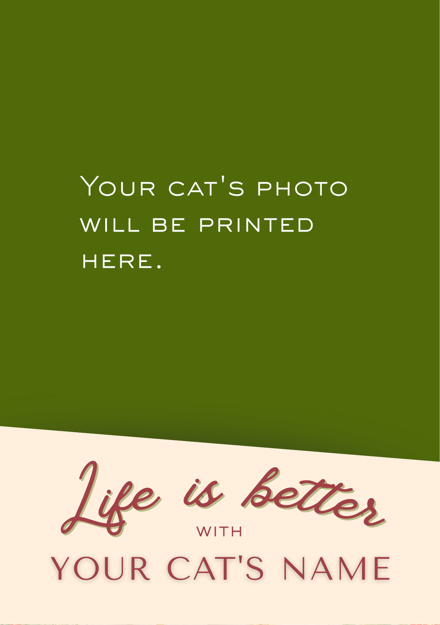 Personalised Photo Notebook (A5) - Life is Better With - Cat
