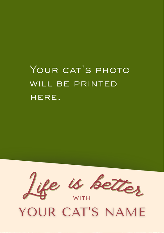 Personalised Photo Notebook (A5) - Life is Better With - Cat