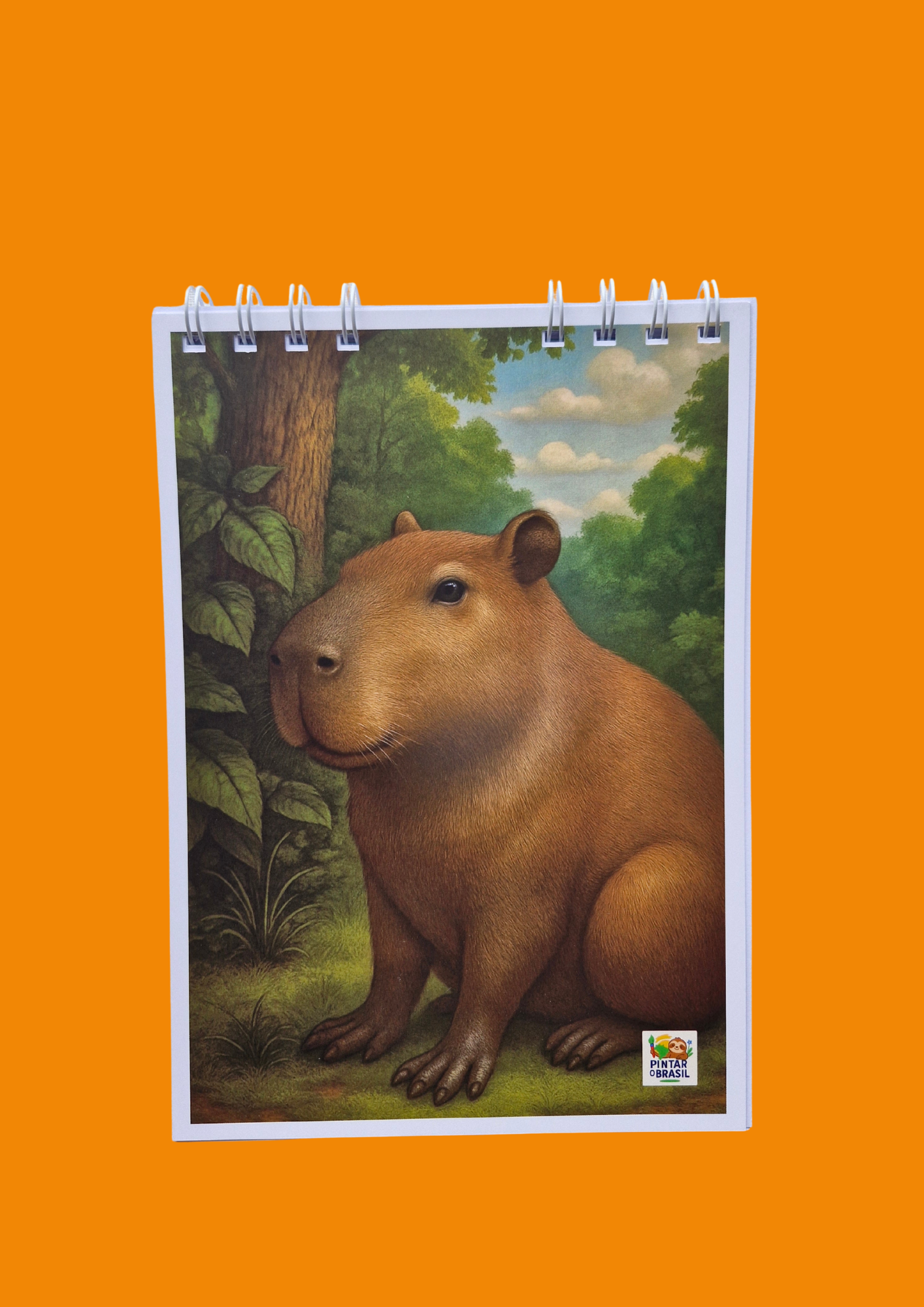 Notepad - Pintar o Brasil (Colouring Brazil) - Capybara