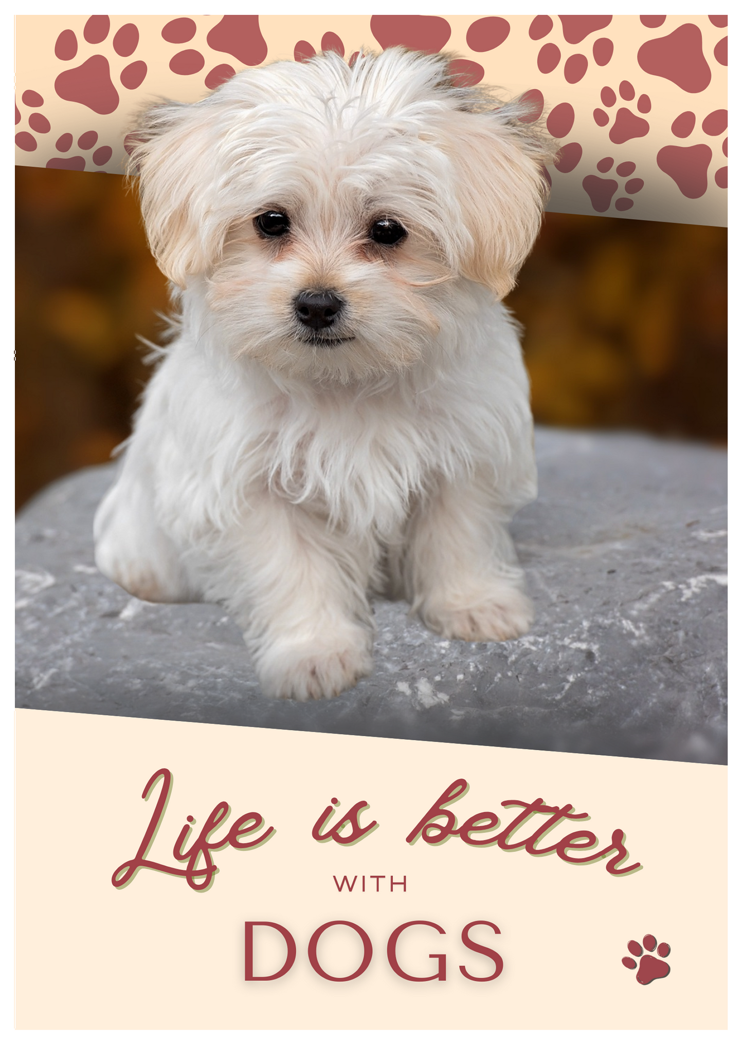 Notebook/Notepad (A5) - Dog - Life is better with Dogs 2 - Make a dog person smile!