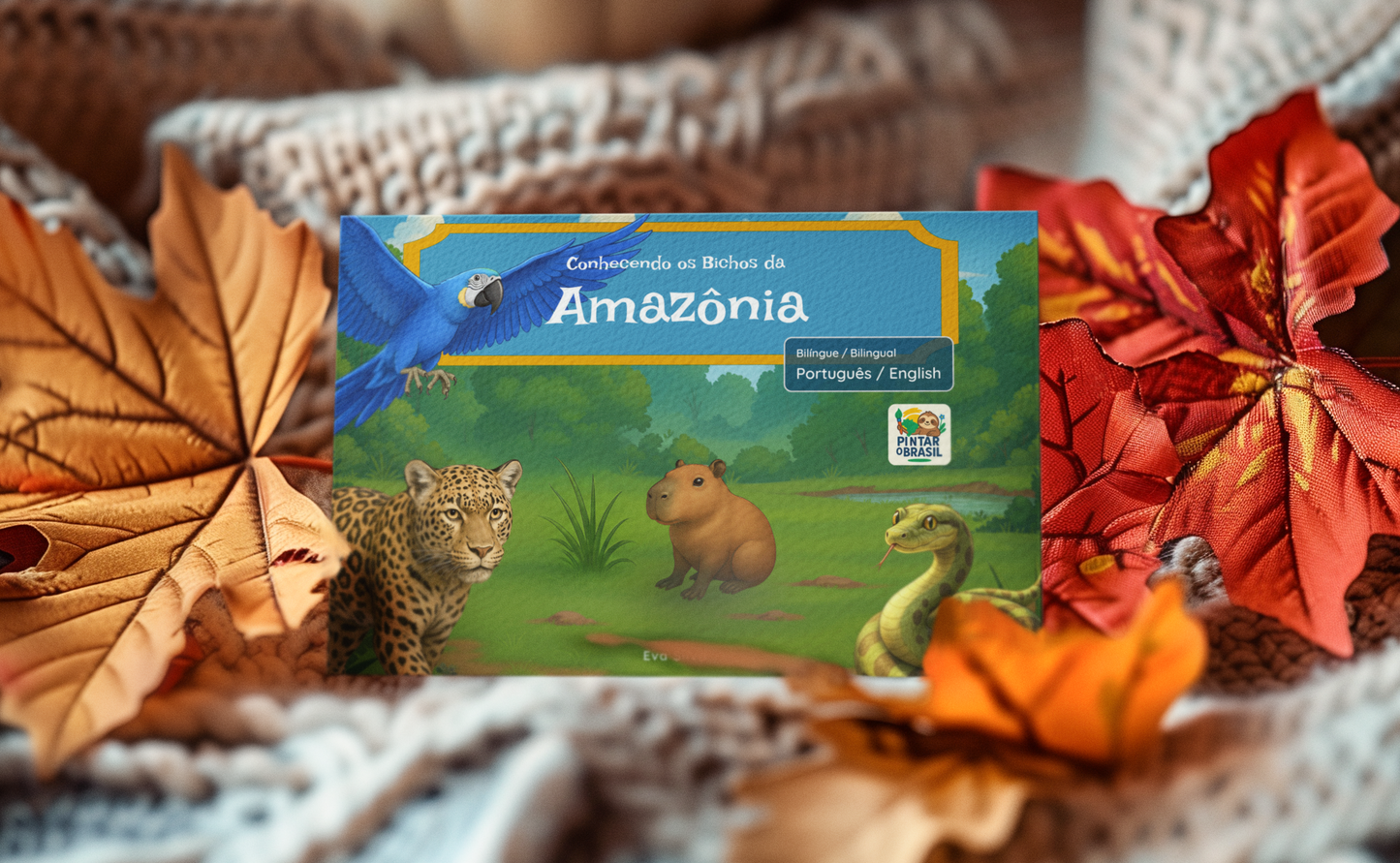 Conhecendo os Bichos da Amazônia - Picture Book - Bilingual - Portuguese/English